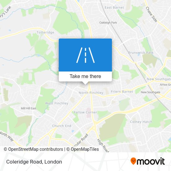 Coleridge Road map