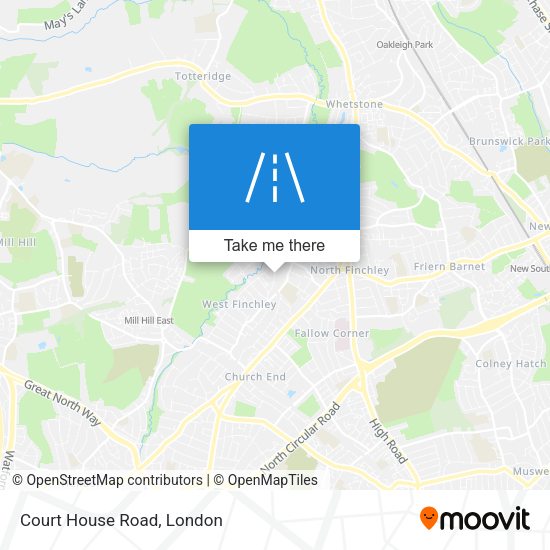 Court House Road map