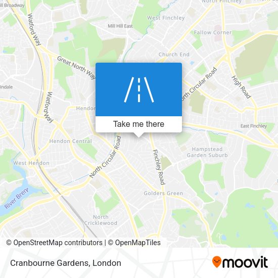 Cranbourne Gardens map