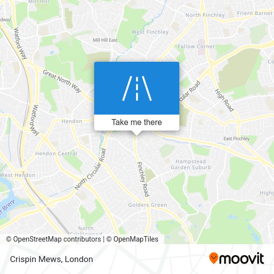 Crispin Mews map