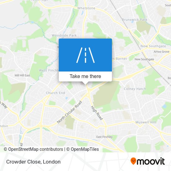 Crowder Close map