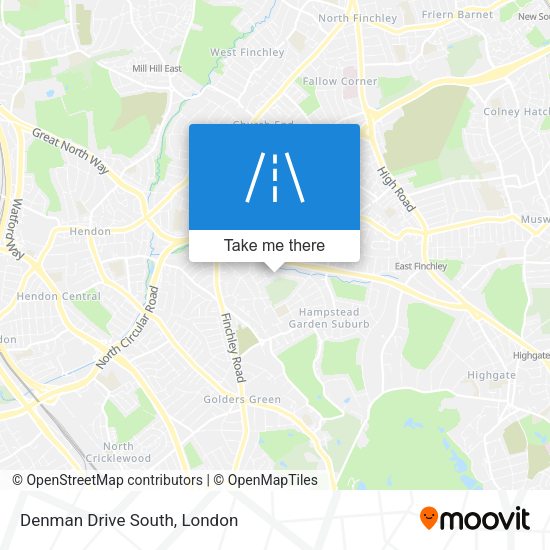 Denman Drive South map