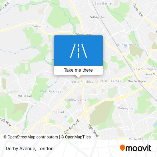 Derby Avenue map