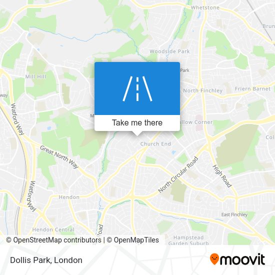 Dollis Park map
