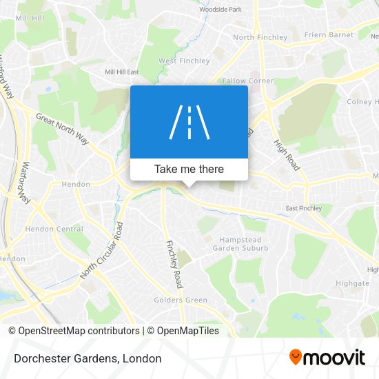 Dorchester Gardens map