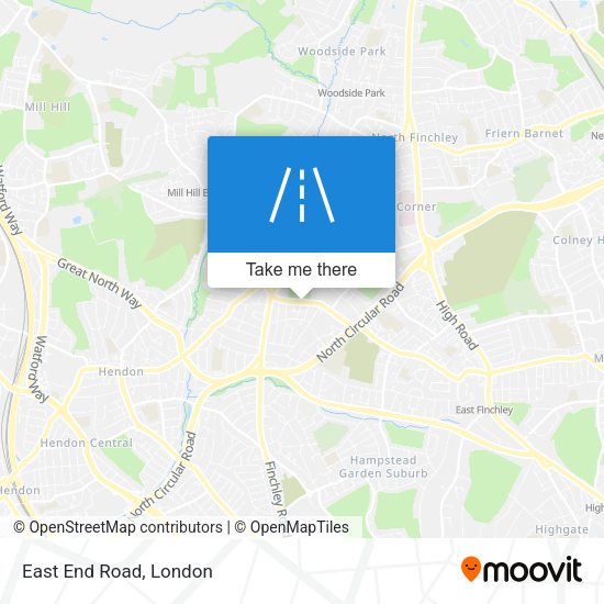 East End Road map