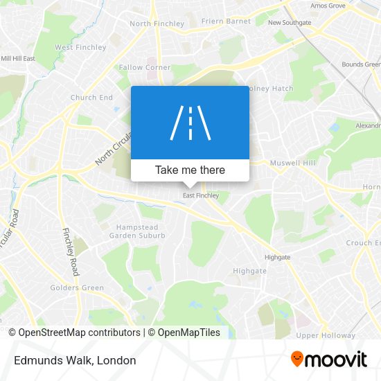 Edmunds Walk map