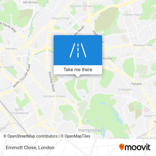 Emmott Close map