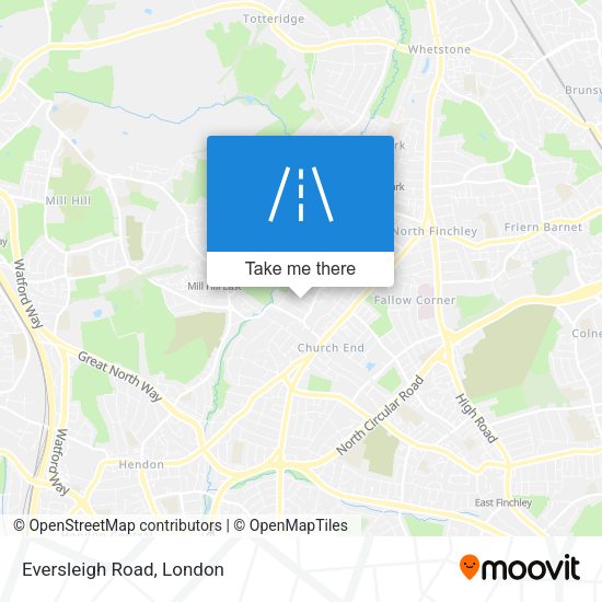 Eversleigh Road map