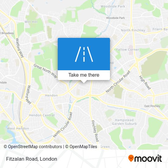 Fitzalan Road map
