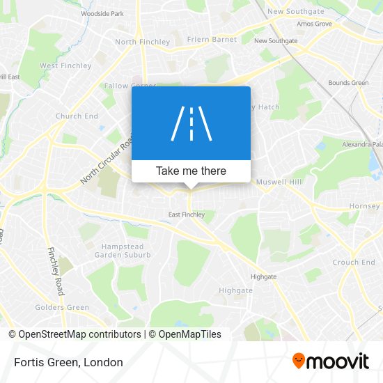 Fortis Green map