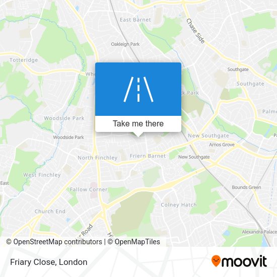 Friary Close map