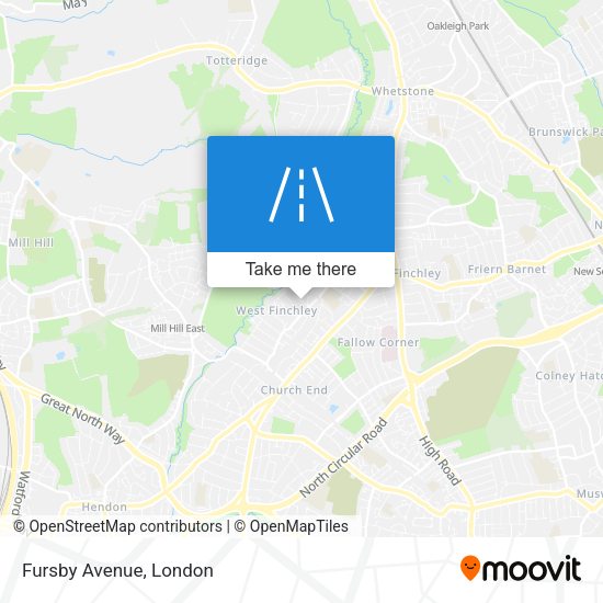 Fursby Avenue map