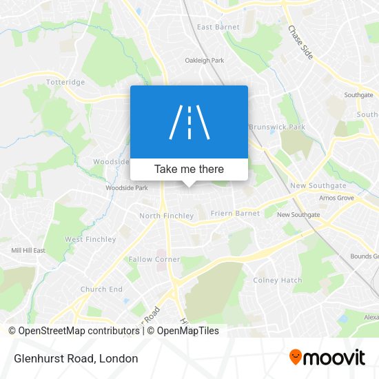 Glenhurst Road map