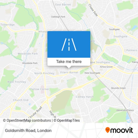 Goldsmith Road map