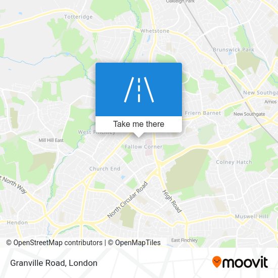 Granville Road map