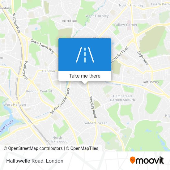 Hallswelle Road map