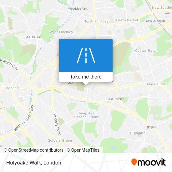 Holyoake Walk map