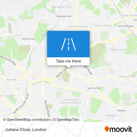 Juliana Close map