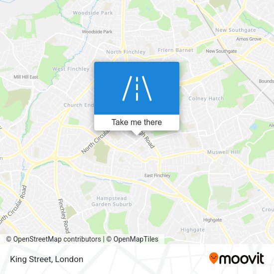 King Street map