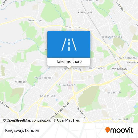 Kingsway map