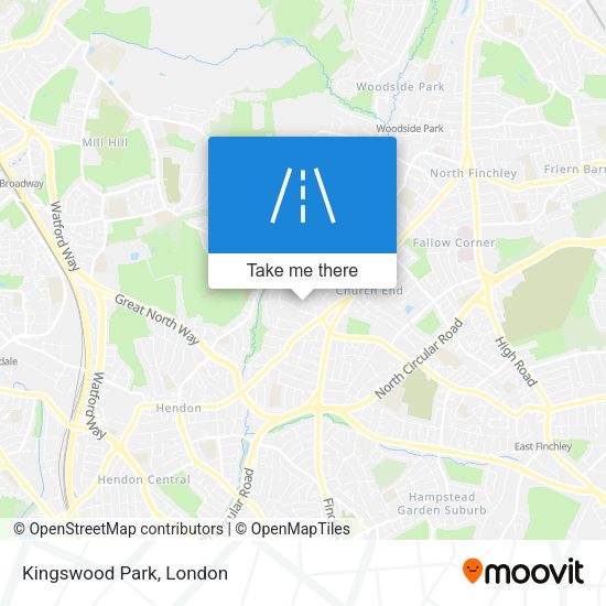 Kingswood Park map