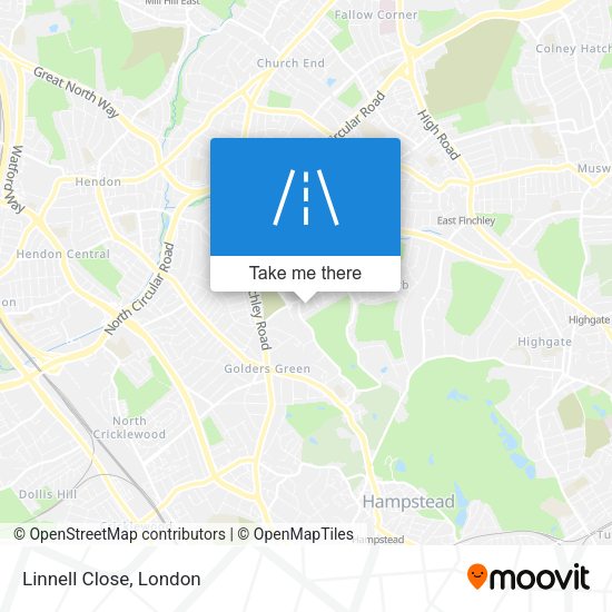 Linnell Close map