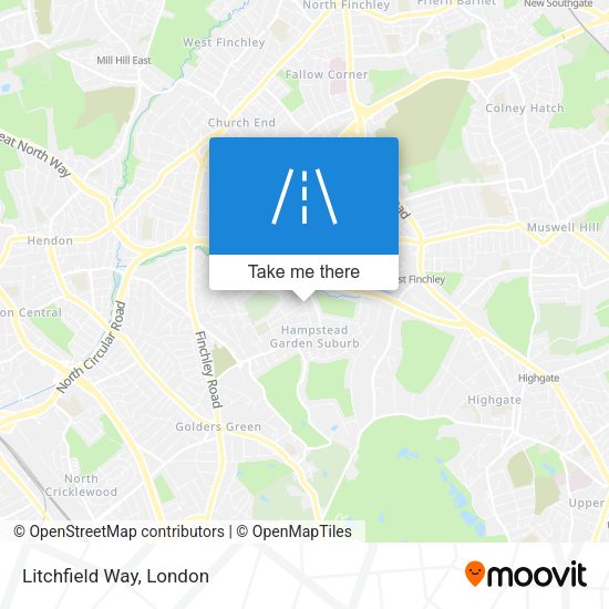 Litchfield Way map