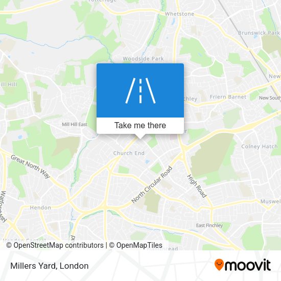 Millers Yard map