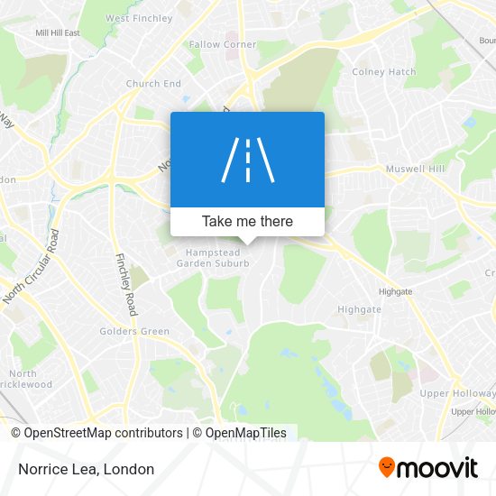 Norrice Lea map