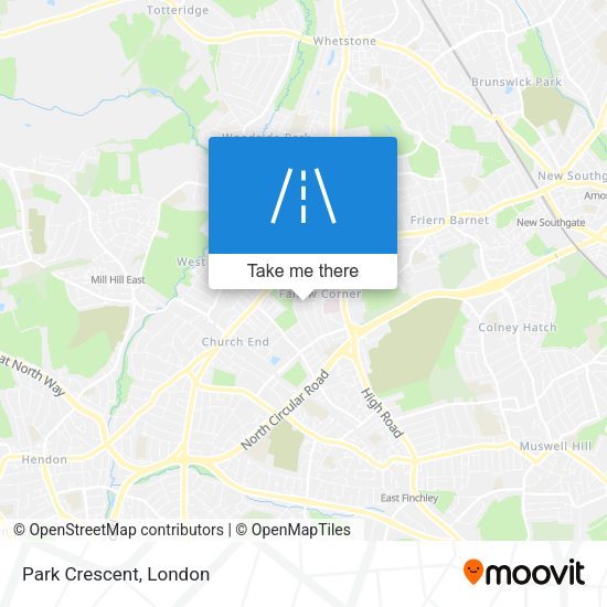 Park Crescent map