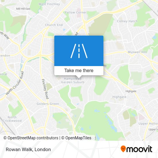 Rowan Walk map