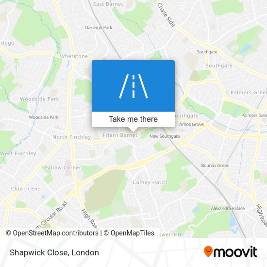 Shapwick Close map