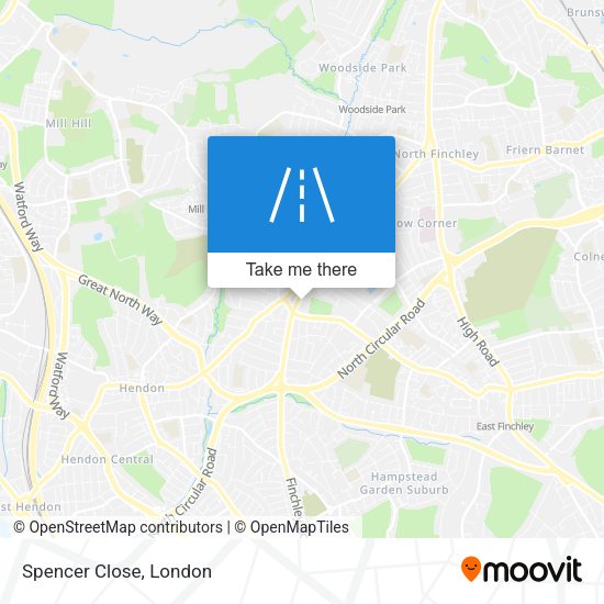 Spencer Close map