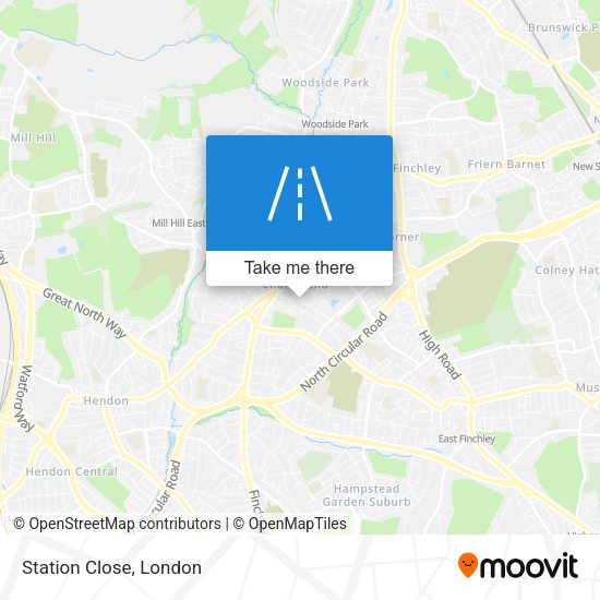 Station Close map