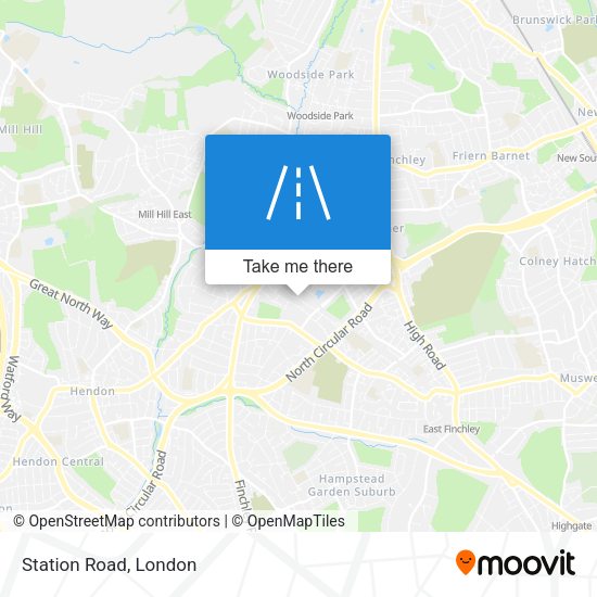 Station Road map