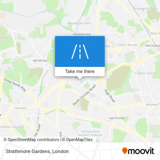 Strathmore Gardens map