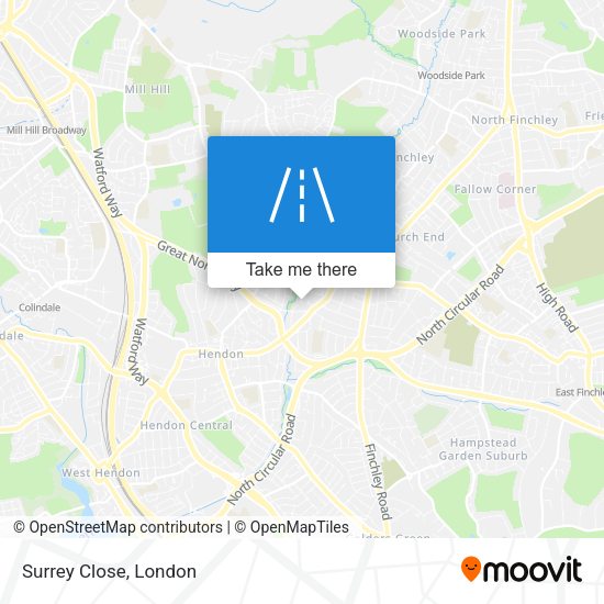 Surrey Close map