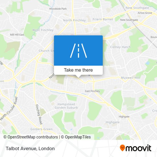 Talbot Avenue map