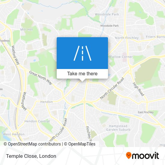 Temple Close map