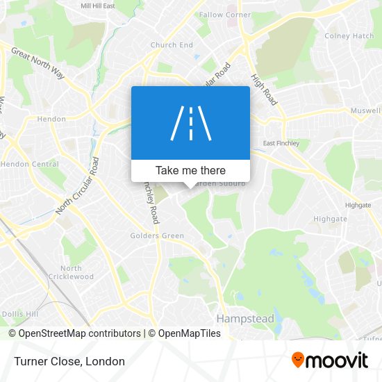 Turner Close map