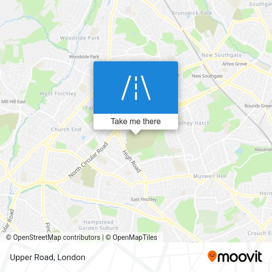 Upper Road map