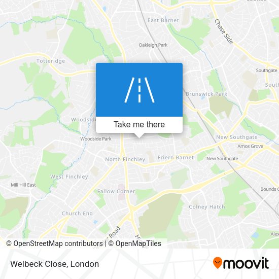 Welbeck Close map