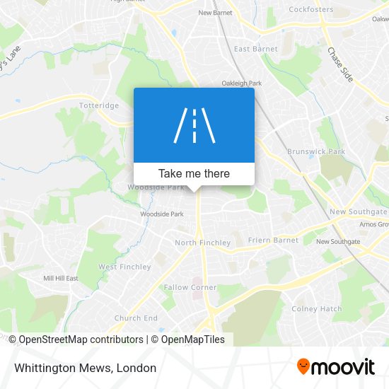 Whittington Mews map