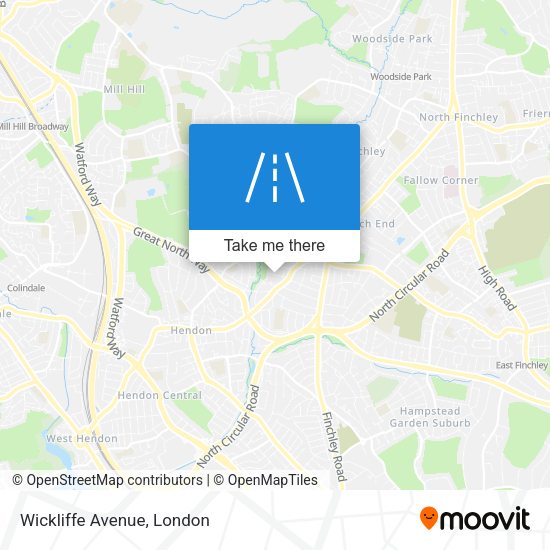 Wickliffe Avenue map