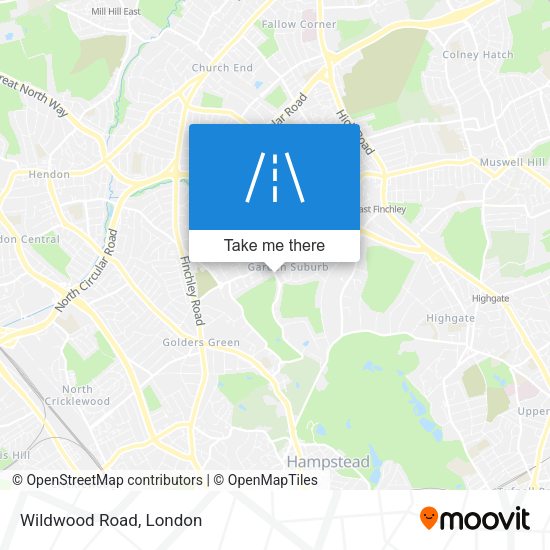 Wildwood Road map