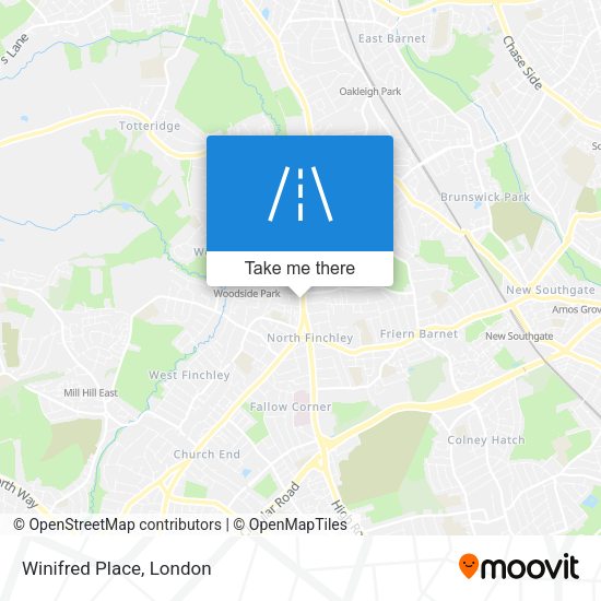 Winifred Place map