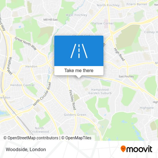 Woodside map