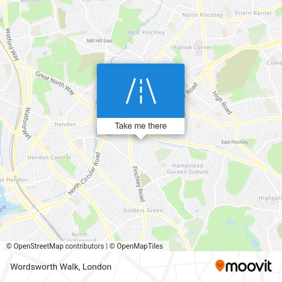 Wordsworth Walk map