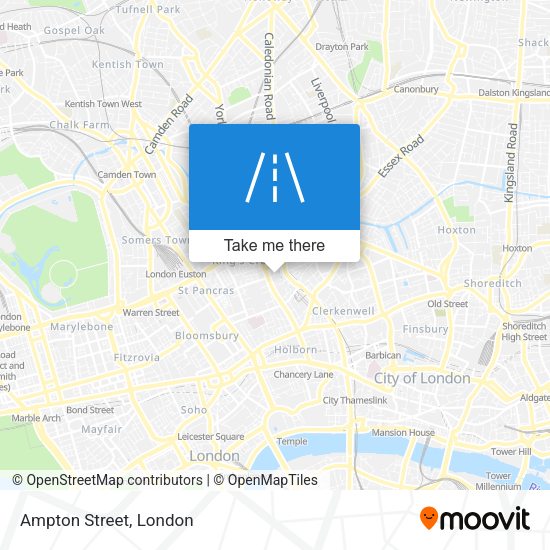Ampton Street map